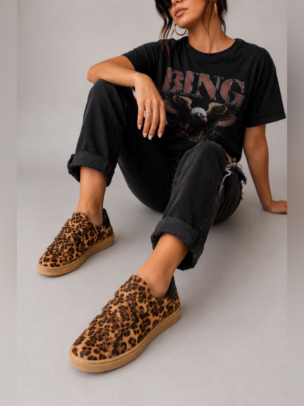 Camila Coelho Trendy Mohair Fashion Leopard Print Slip-on Sneakers - Sz 7